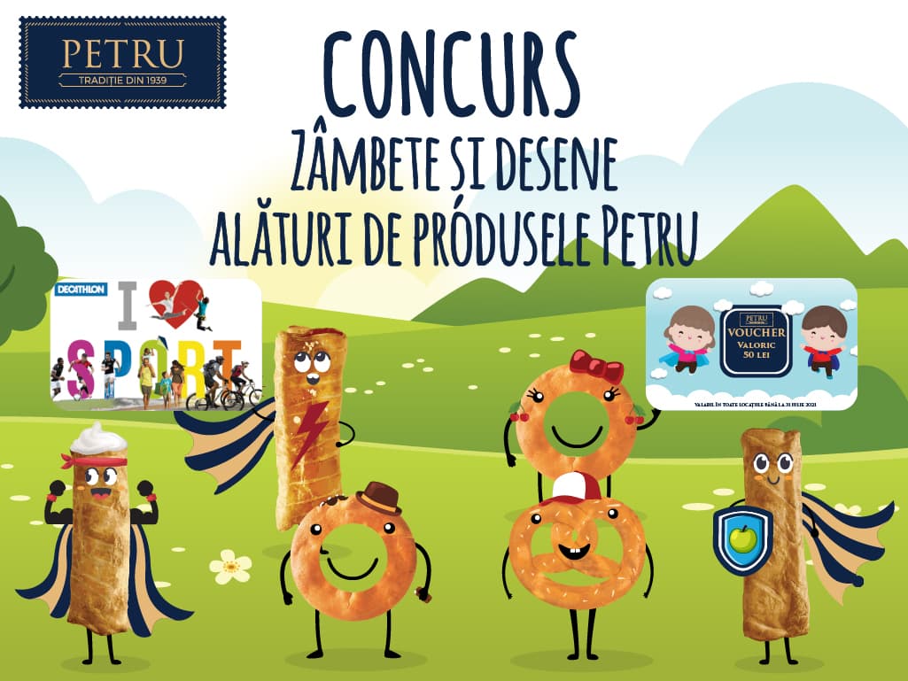 Extragere concurs ”Zâmbete și desene alături de produsele Petru”