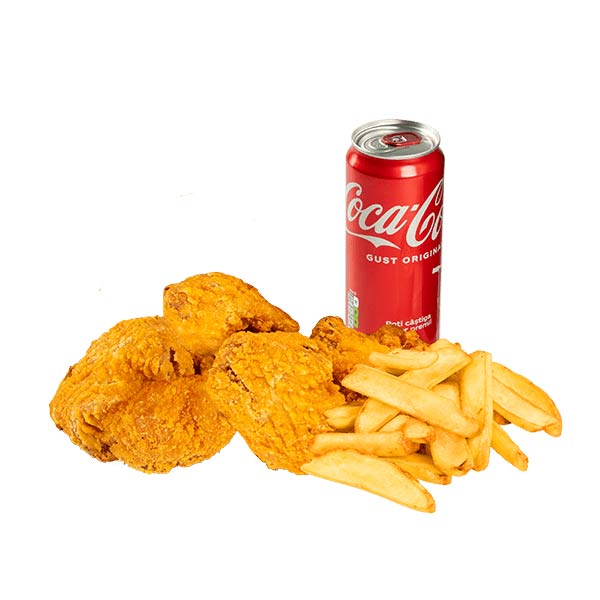 Meniu Junior Crispy Wings + 1 doză Cola gratis